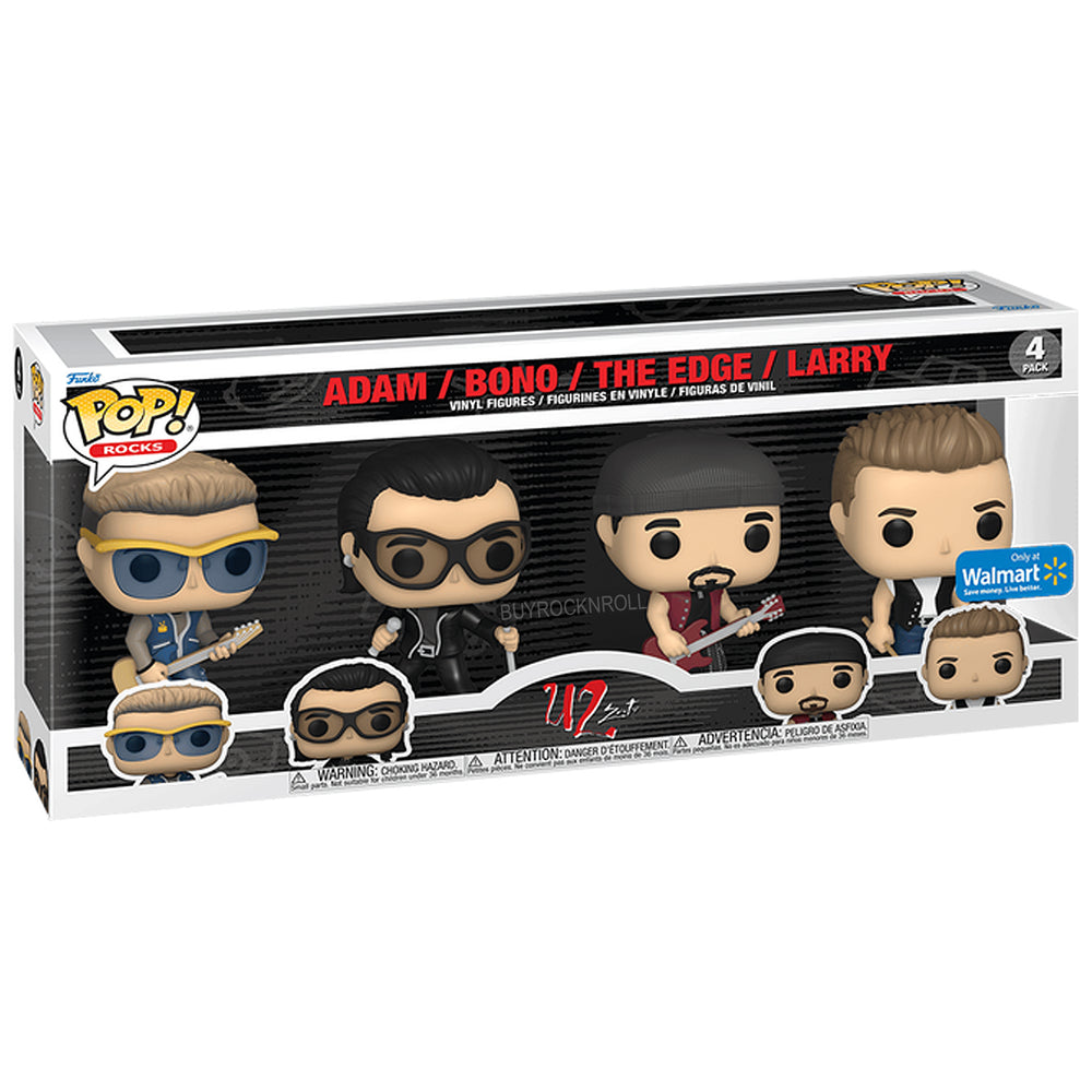 U2 Collectible 2022 Handpicked Funko POP! Rocks Figure 4 Pack Walmart Exclusive