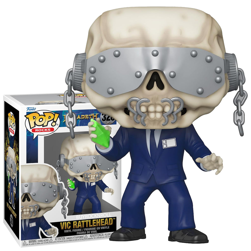 Megadeth 2023 Handpicked Funko Pop Rocks Vic Rattlehead Figure #320