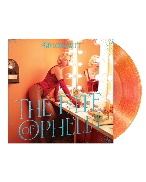 Taylor Swift Store Merchandise: Collectible 2025 The Fate of Ophelia LP Exclusive Single 7" Portofino Orange Glitter Vinyl