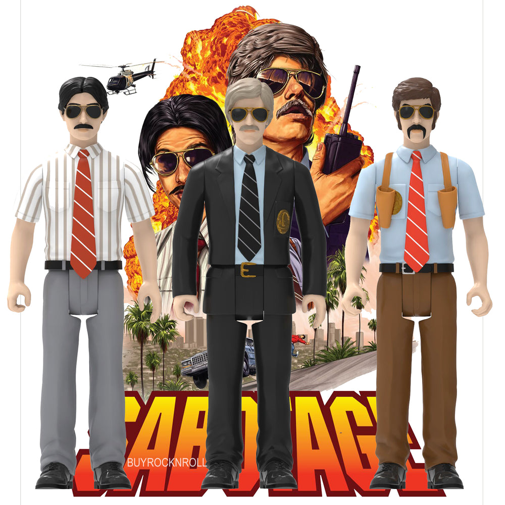 Beastie Boys Collectible 2023 Handpicked Super7 ReAction Figures - Sabotage 3 Pack & Poster