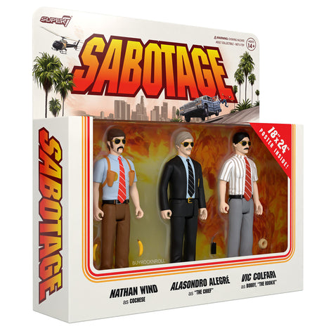Beastie Boys Collectible 2023 Handpicked Super7 ReAction Figures - Sabotage 3 Pack & Poster