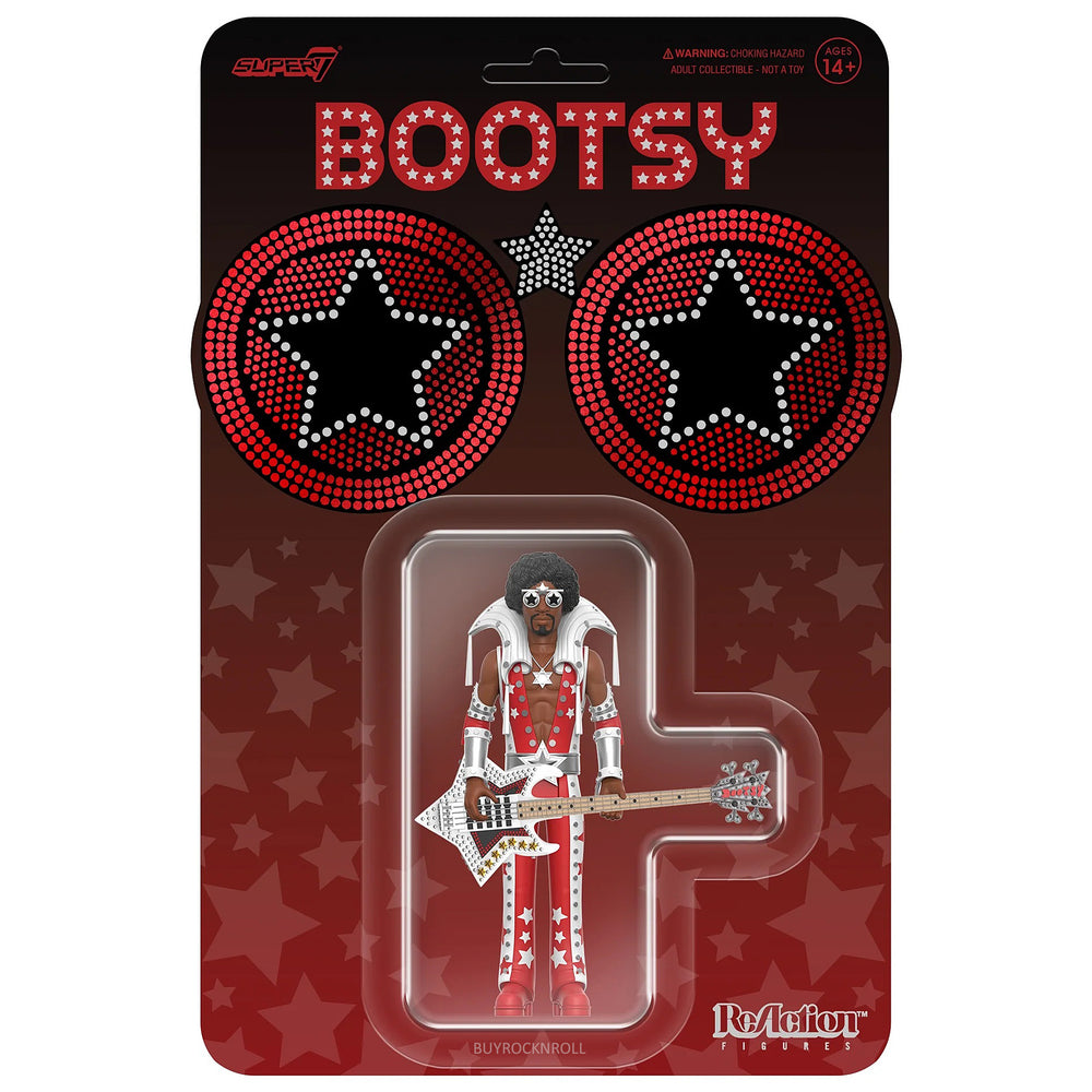 Bootsy Collins Collectibles Super7 Reaction Figure Set - Red & White and Black & Gold