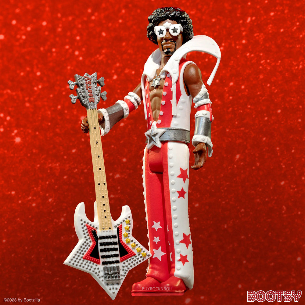 Bootsy Collins Collectibles Super7 Reaction Figure Set - Red & White and Black & Gold