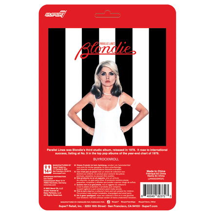 Blondie 2023 Collectible Super7 Punk-Rocker Debbie Harry Parallel Lines Reaction Figure
