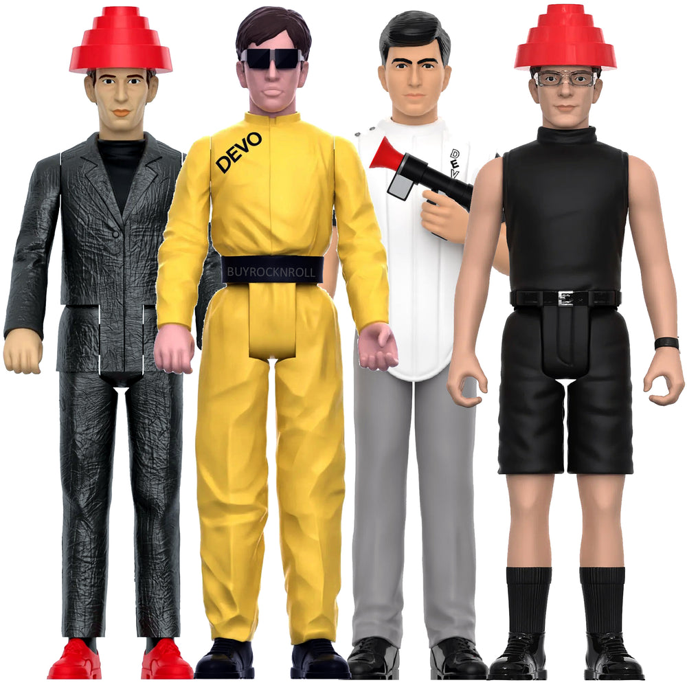 SOLD OUT! DEVO Super7 Reaction Figure Set: Mark & Bob Mothersbaugh, Gerald & Bob 2 Casale