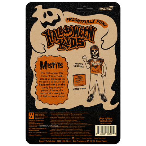 Misfits Collectible 2023 Super7 Misfits Boy Halloween Kids ReAction Figure NM