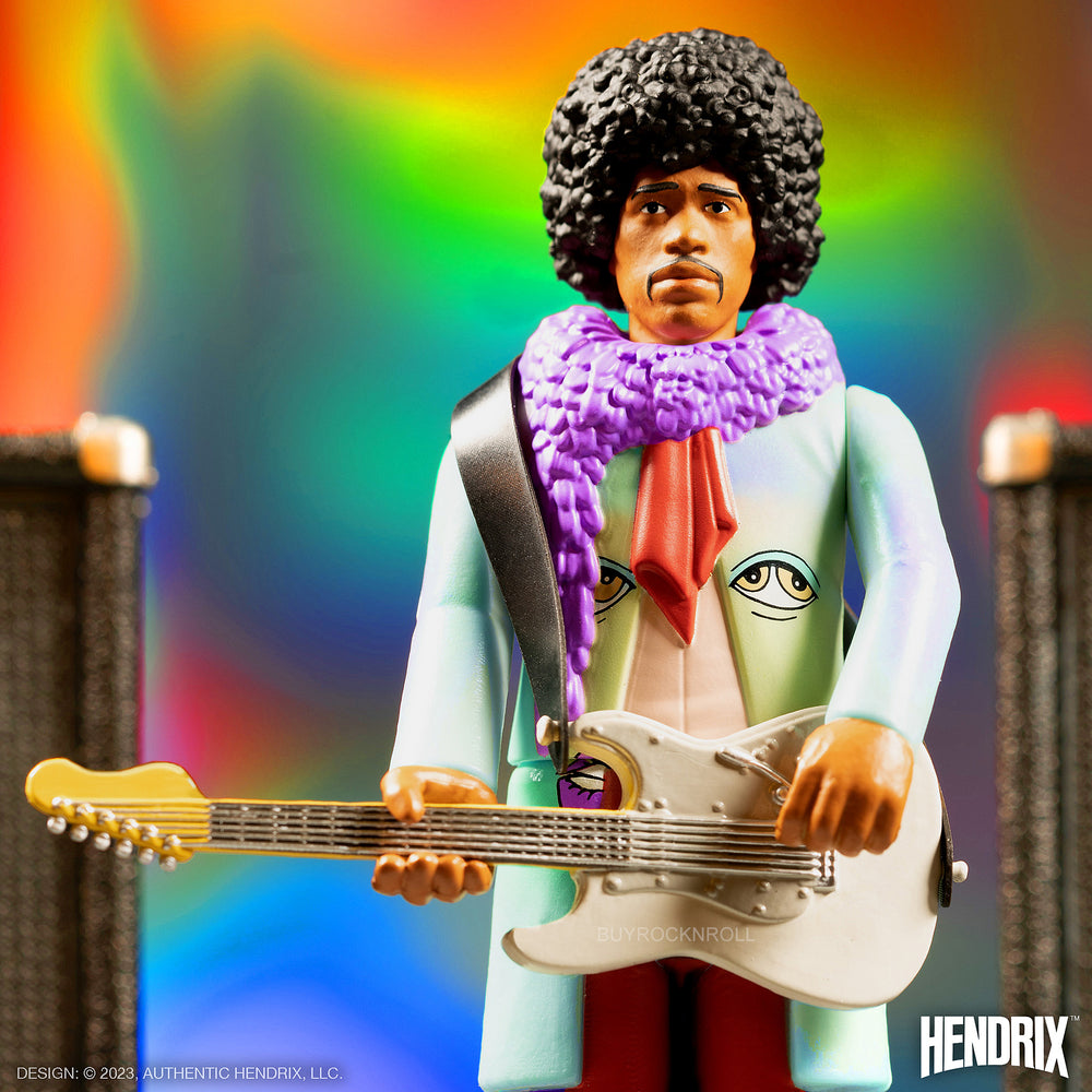 Jimi Hendrix Collectible 2023  Handpicked Super7 Are You Experienced Reaction Figure