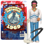 Jimi Hendrix Collectible 2024 Handpicked Super7 Reaction Festival 1969 Figure (Woodstock)