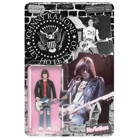 Ramones Collectible Handpicked Super7 Reaction Johnny Ramone Red Shirt Unpunched