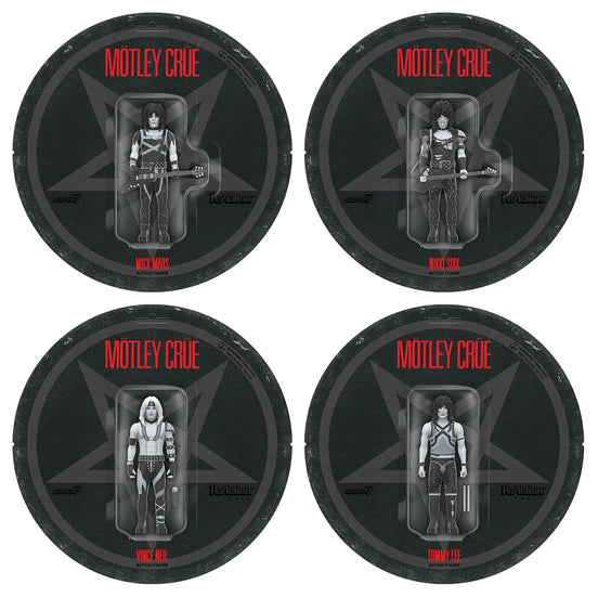 Motley Crue Collectible 2025 Super7 Reaction Figure Set Wave 2