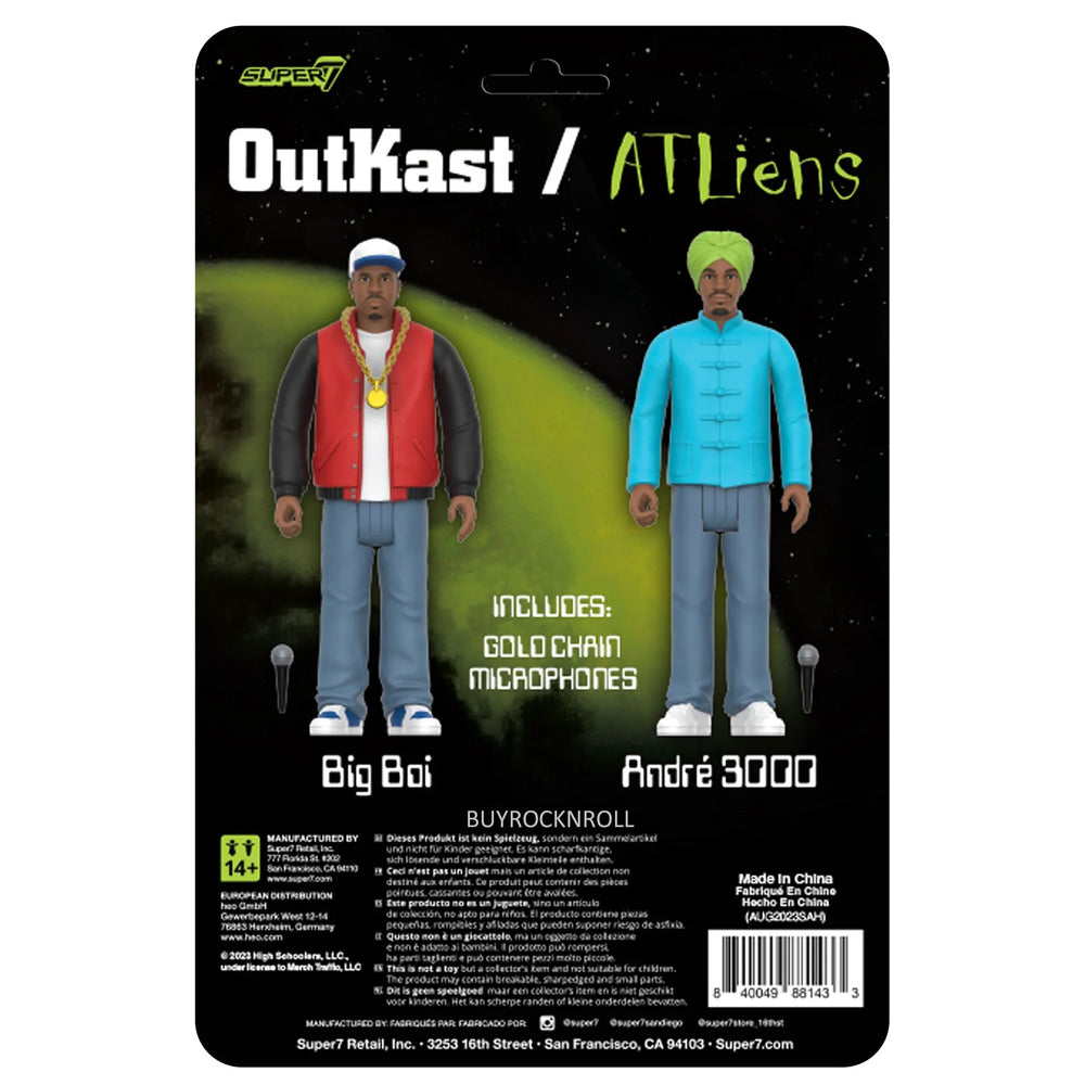 Outkast Collectibles Handpicked 2024 Super7 Reaction Figures Big Boi & Andre 3000