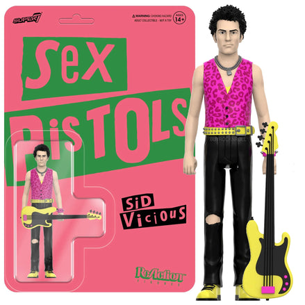 Sex Pistols 2023 Super7 Never Mind The Bollocks Reaction Figures Johnny Rotten Sid Viscious NM-MT