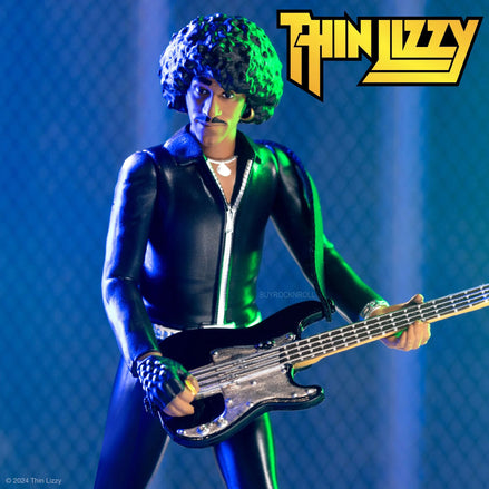 Thin Lizzy Collectible 2024 Super7 Phil Lynott (Black Leather) ReAction Figure NM-MT*
