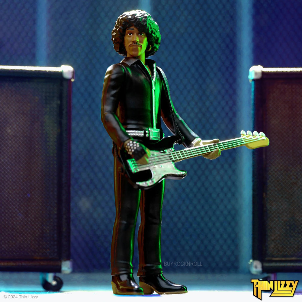 Thin Lizzy Collectible 2024 Super7 Phil Lynott (Black Leather) ReAction Figure NM-MT*