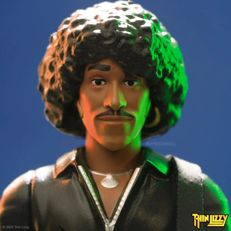 Thin Lizzy Collectible 2024 Super7 Phil Lynott (Black Leather) ReAction Figure NM-MT*