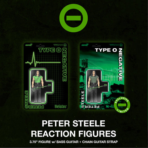 Type O Negative 2024 Super7 Exclusive Unpunched ReAction Peter Steele World Coming Down 25th Anniversary Figure