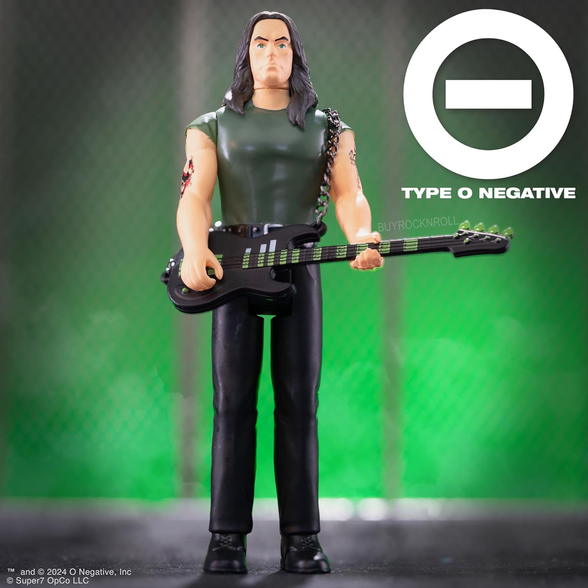 Type O Negative 2024 Super7 Exclusive Unpunched ReAction Peter Steele World Coming Down 25th Anniversary Figure