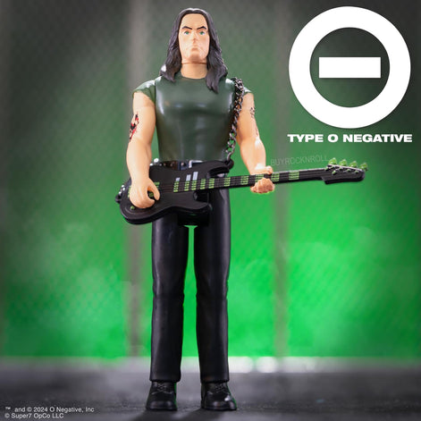 Type O Negative 2024 Super7 Exclusive Unpunched ReAction Peter Steele World Coming Down 25th Anniversary Figure