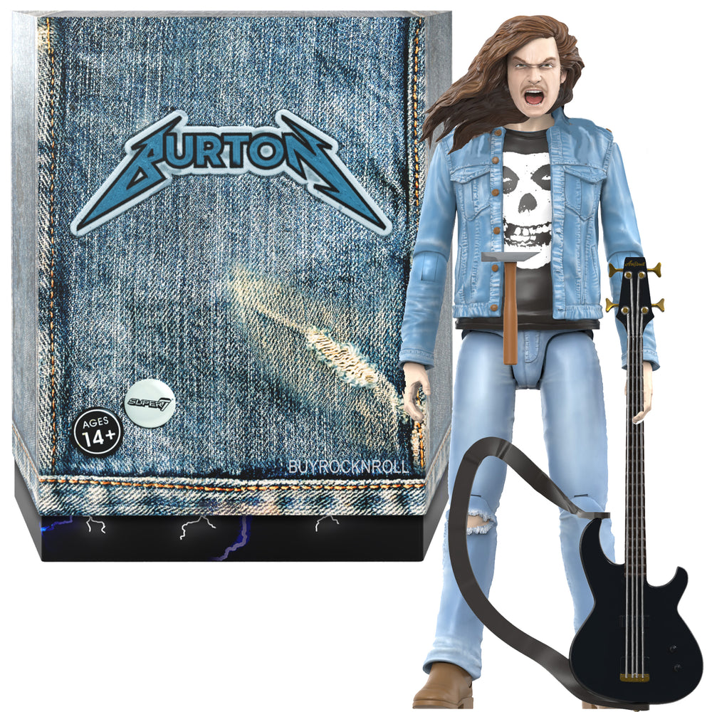 Metallica Collectible 2023 Handpicked Super7 ULTIMATES Cliff Burton 7" Figure