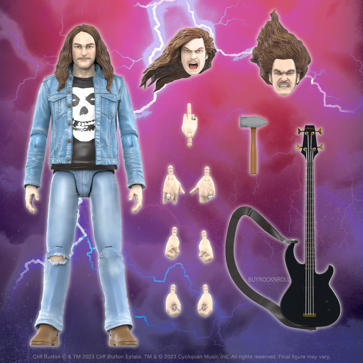 Metallica Collectible 2023 Handpicked Super7 ULTIMATES Cliff Burton 7