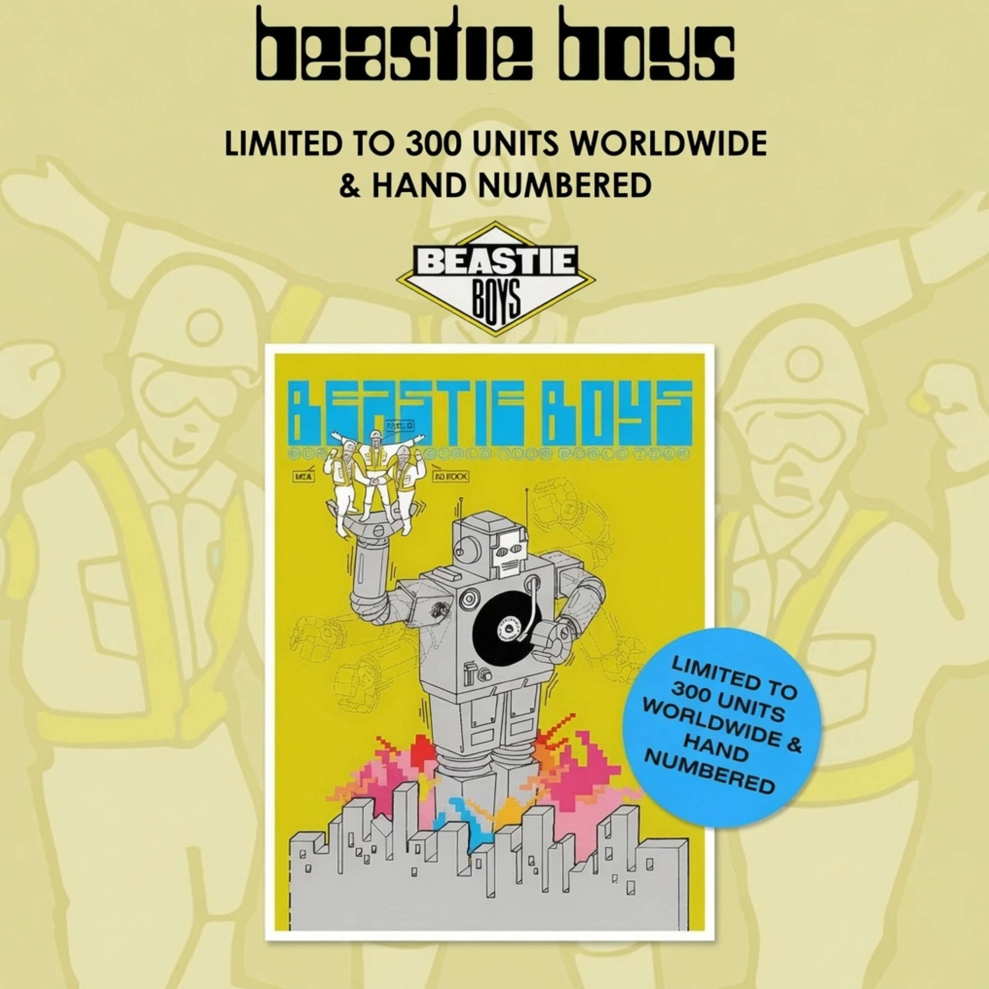 New Beastie Boys 2025 Hello Nasty Limited Edition  18 x 24