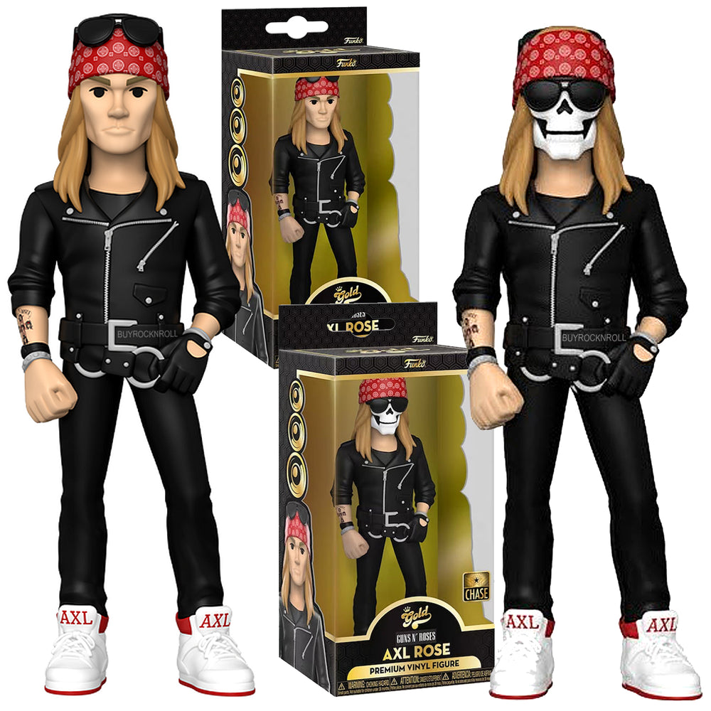 Guns N Roses 2022 Funko Premium Vinyl Gold Axl Rose Figure & Chase 5" Figure Set