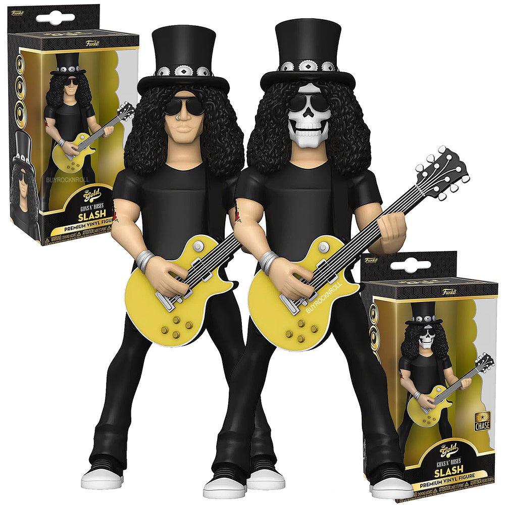 Guns N Roses Collectible 2022 Funko Premium Vinyl Gold Slash Figure & Chase 5" Figure