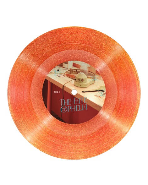 Taylor Swift Store Merchandise: Collectible 2025 The Fate of Ophelia LP Exclusive Single 7" Portofino Orange Glitter Vinyl