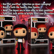 Twenty One Pilots 2021 Stressed Out Funko Pop Rocks Josh #226 & Tyler #227 Figure Set