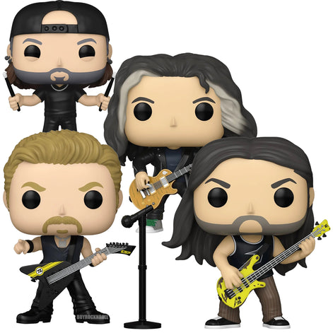 Metallica 2025 Collectible Funko POP Rocks 72 Seasons NM/MT Set 484 485 486 487 Wave 2
