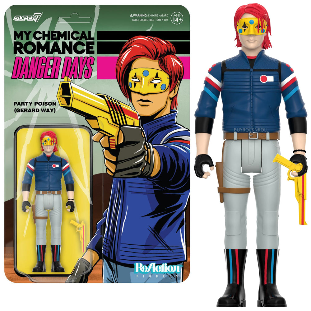 MCR 2023 Super7 Reaction Figure My Chemical Romance ReAction Figures Wave 1 Set - Danger Days