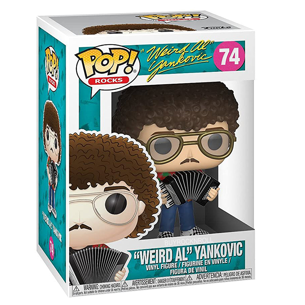 Al Yankovic Collectible 2018 Funko Pop! Rocks Weird Al Figure #74 in Protector