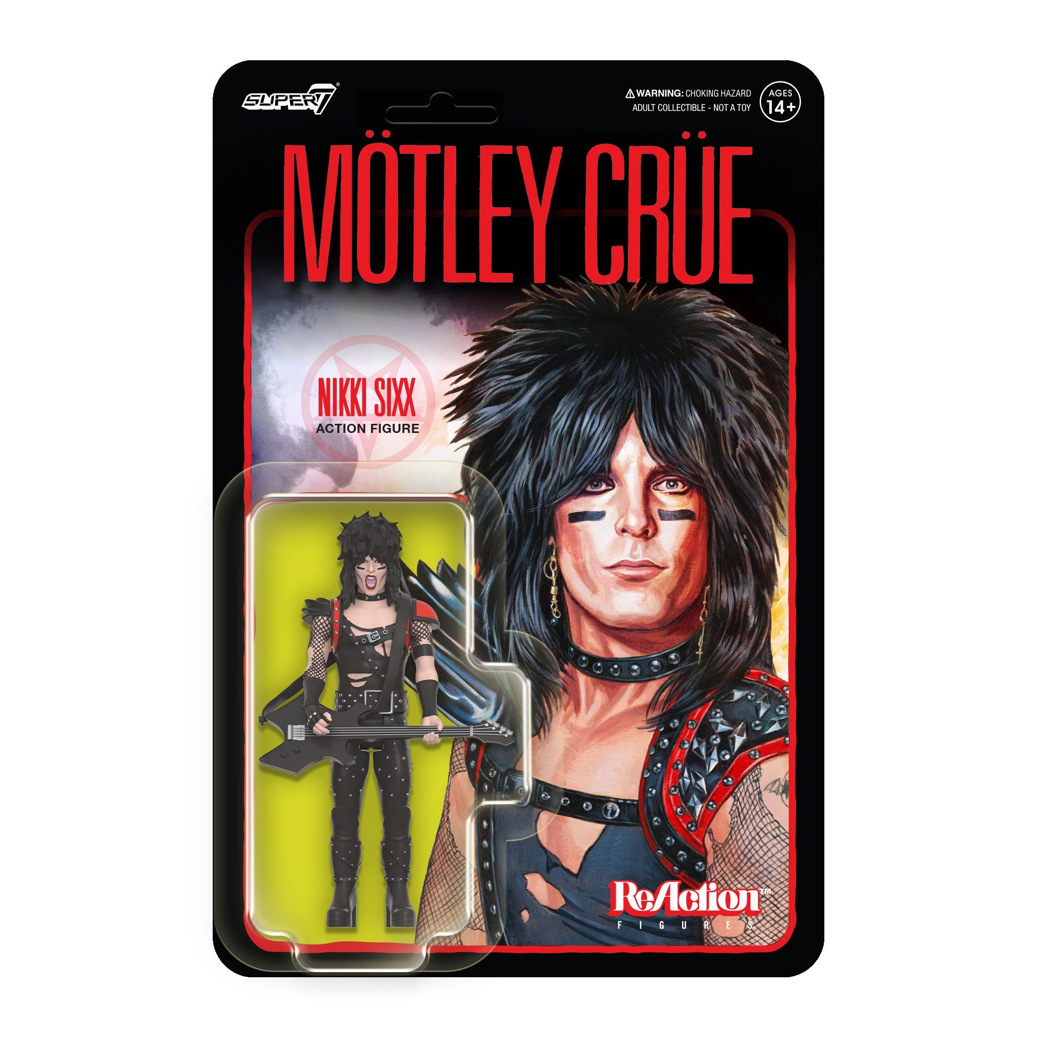 Motley Crue 2023 Collectible Super7 Reaction Figure