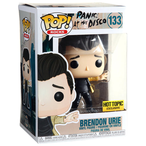 Panic At the Disco 2019 Funko Pop Rocks Hot-Topic Exclusive Brendon Urie #133 NM