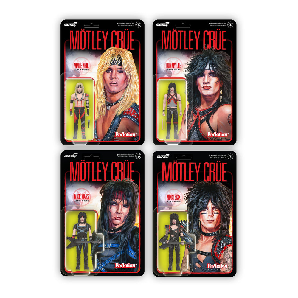 Motley Crue 2023 Collectible Super7 Reaction Figure