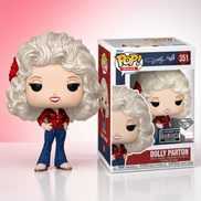 New Dolly Parton Collectible Funko Pop Rocks Diamond 1977 Tour Figure #351 NM-MT