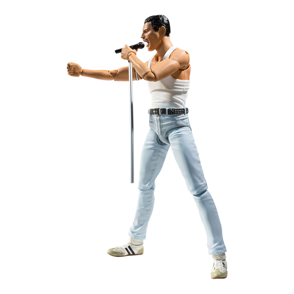 Queen Collectible 2020 Tamashii Nations BanDai Freddie Mercury Live Aid SH Figuarts 5" Figure