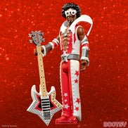 Bootsy Collins Unpunched Super7 Reaction Figure Set Black/Red, Black/Gold, Glow
