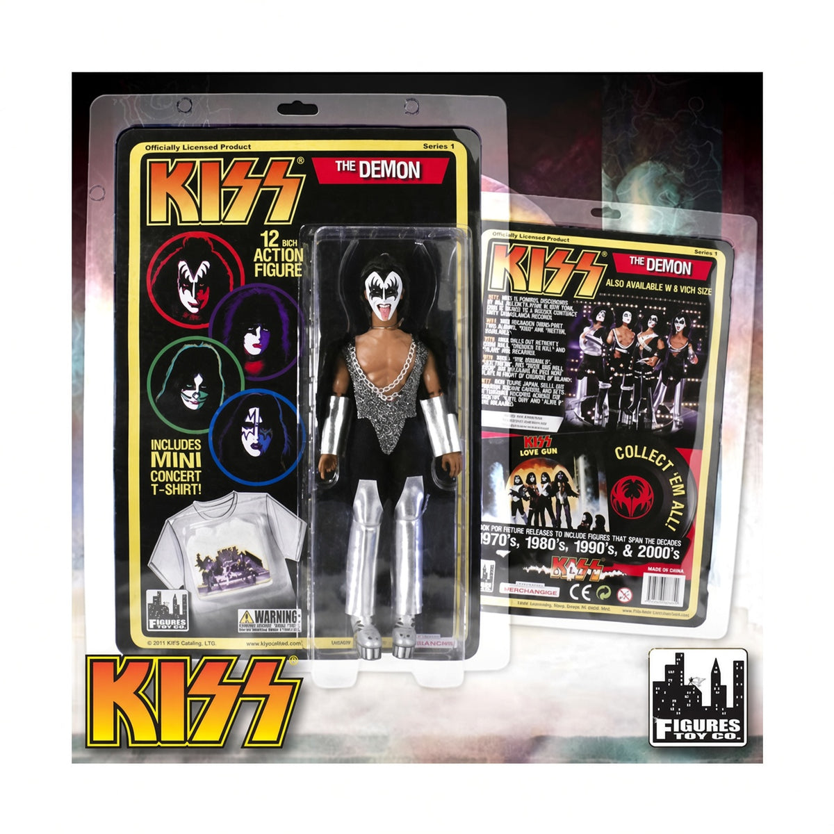 KISS 2011 Figures Toys Love Gun Series 1 Gene Simmons Demon 12