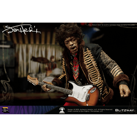 SOLD OUT! Jimi Hendrix Collectible 2020 Blitzway Premium UMS 1/6th Scale Action 12" Figure