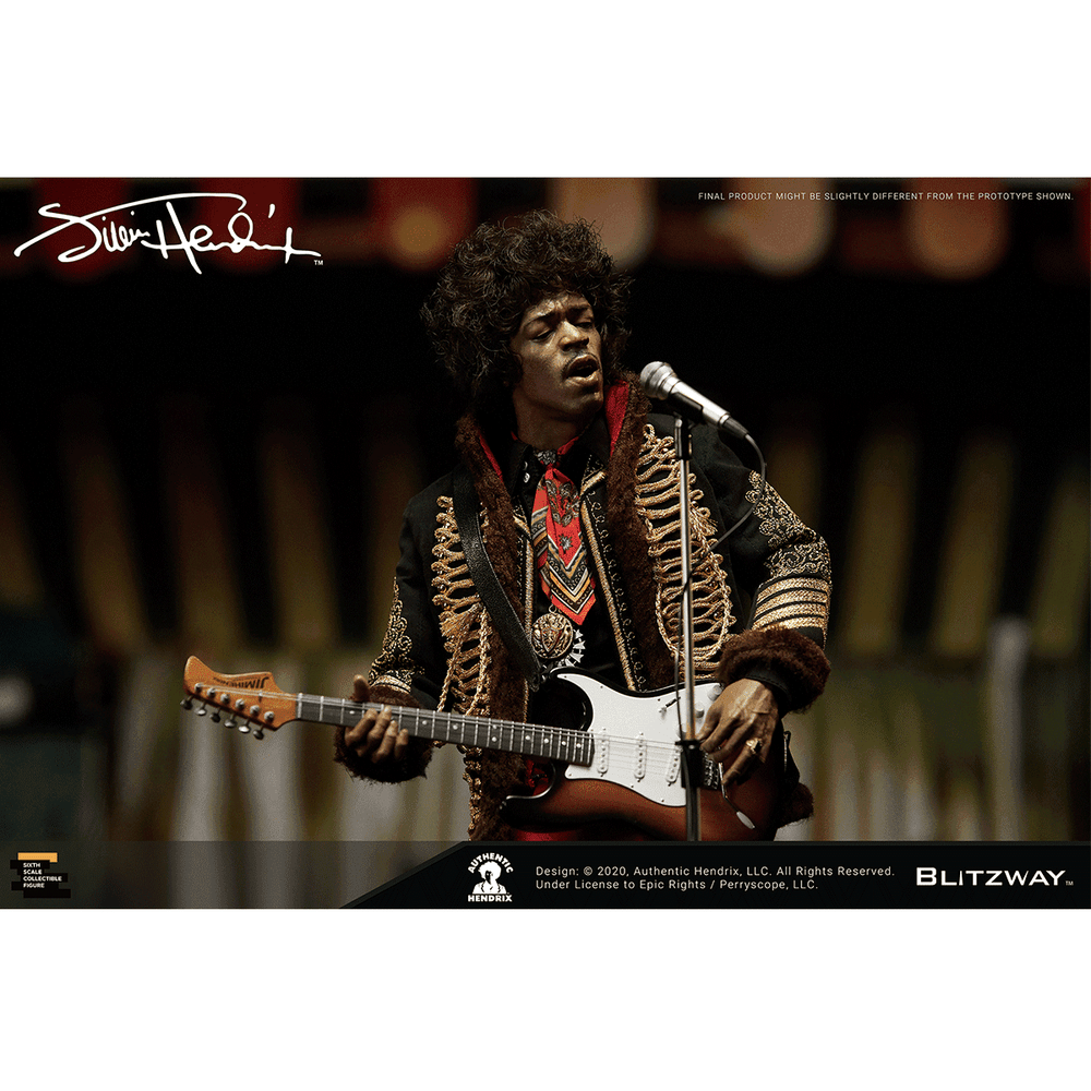 SOLD OUT! Jimi Hendrix Collectible 2020 Blitzway Premium UMS 1/6th Scale Action 12" Figure