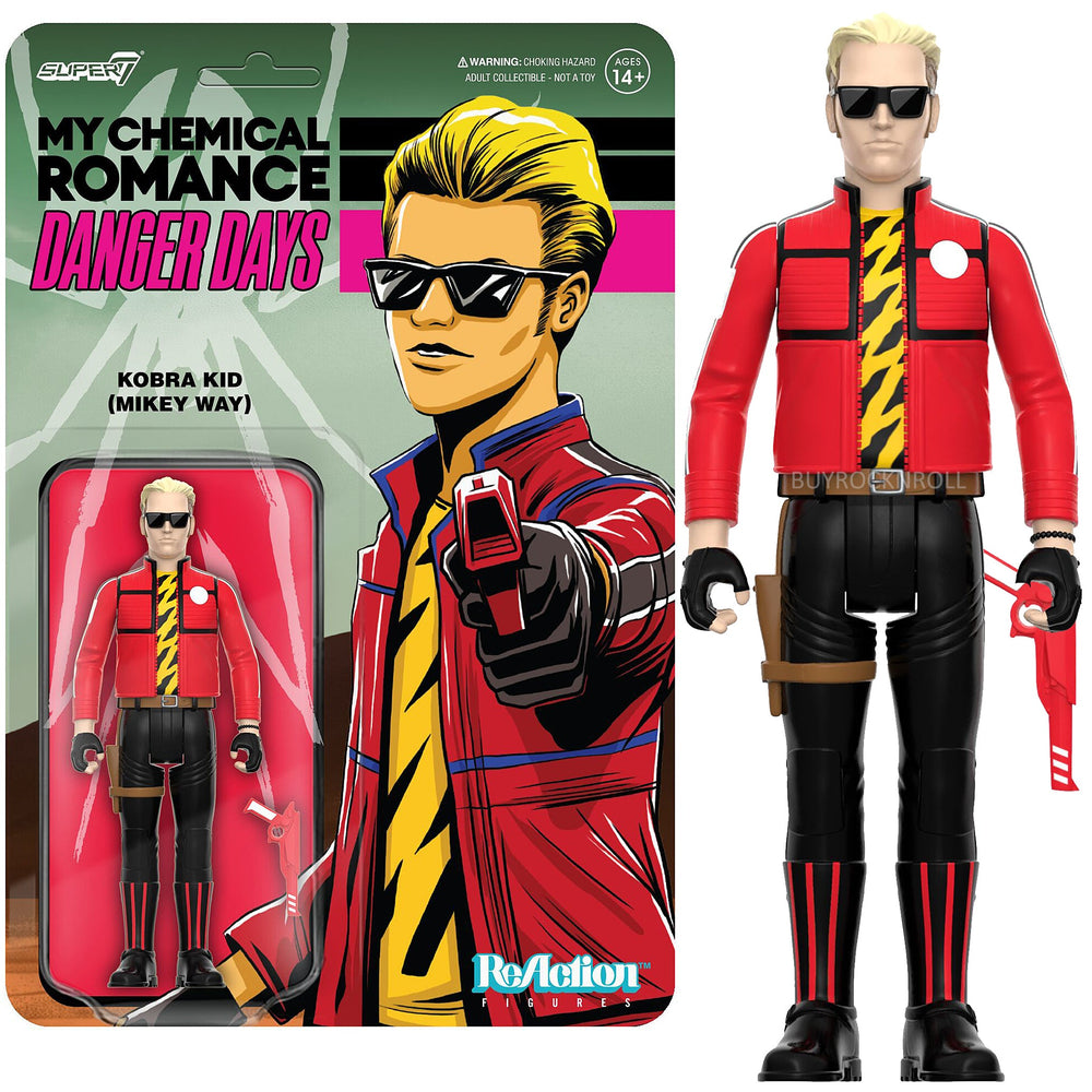 MCR 2023 Super7 Reaction Figure My Chemical Romance ReAction Figures Wave 1 Set - Danger Days