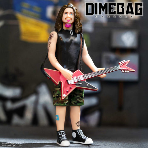 Dimebag Darrell NM/MT Collectible Unpunched 2025 Super7 Reaction Culprit Figure