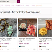 Rare 2019 Taylor Swift 'Our Song' Music Video Prop -Silk Rose Flower & Valentine Photo Card