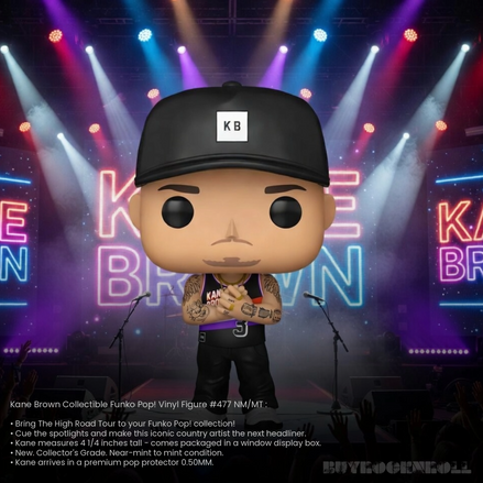 Kane Brown Collectible Funko Pop Rocks Vinyl Figure #477