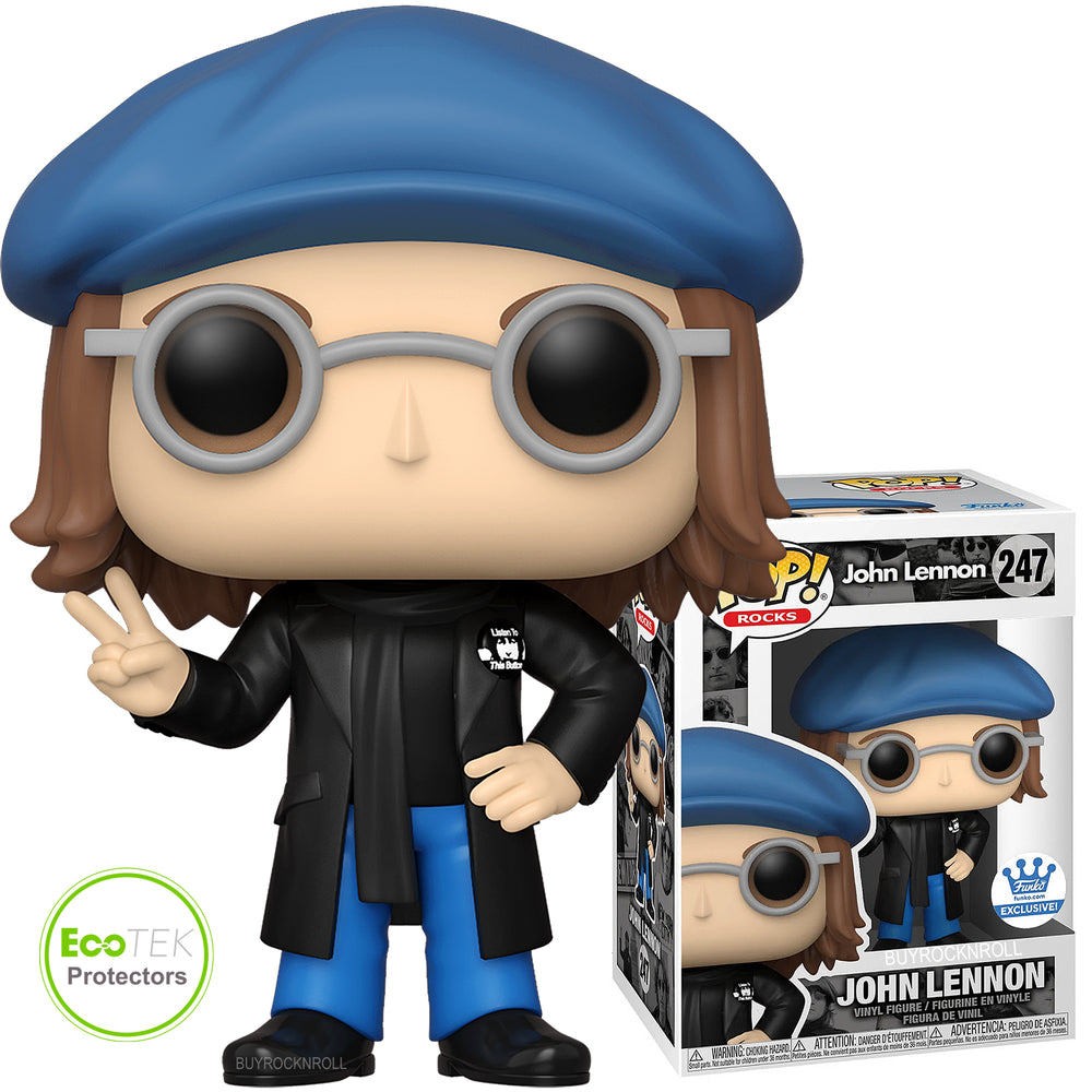 Beatles Collectible 2021 Funko Exclusive Pop! Rocks John Lennon Pea Coat Figure #247