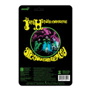 Jimi Hendrix 2023 Super7 Reaction Blacklight Figure Are You Experienced Flocked Card EX/NM