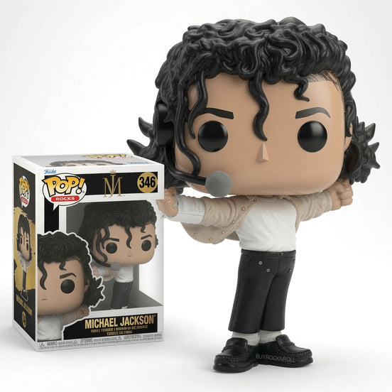 Michael Jackson Collectible 2023 Funko Pop Rocks Super Bowl Figure #346 - NM/MT