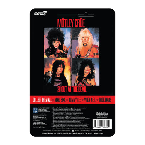 Motley Crue 2023 Collectible Super7 Reaction Figure