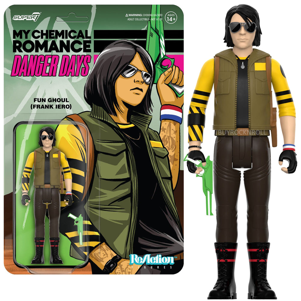 MCR 2023 Super7 Reaction Figure My Chemical Romance ReAction Figures Wave 1 Set - Danger Days